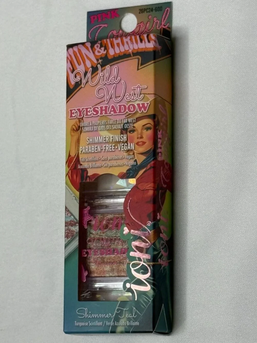 Ioni Pink Cowgirl Wild West Eyeshadow Fun & Thrills Shimmer Teal Vegan New